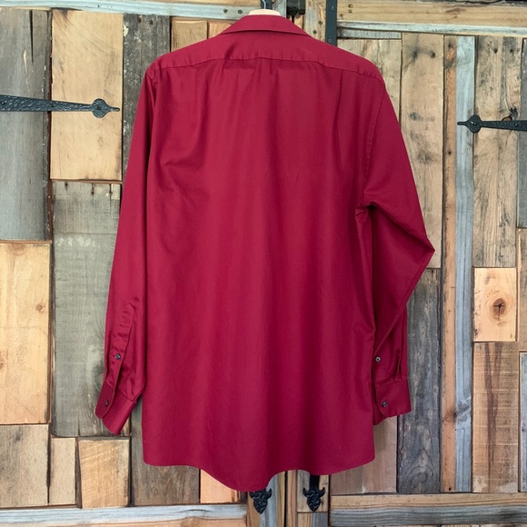 Van Heusen Red Button Down Shirt - Picture 6 of 9